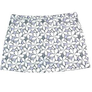Pebble Beach Golf Mini Skirt Skort XXL 2X Floral Cheetah Purple Gray Athleisure